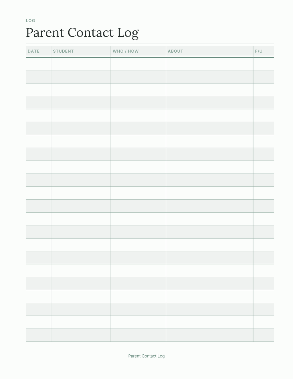 The Teacher's Planner 2027 — sample page 3
