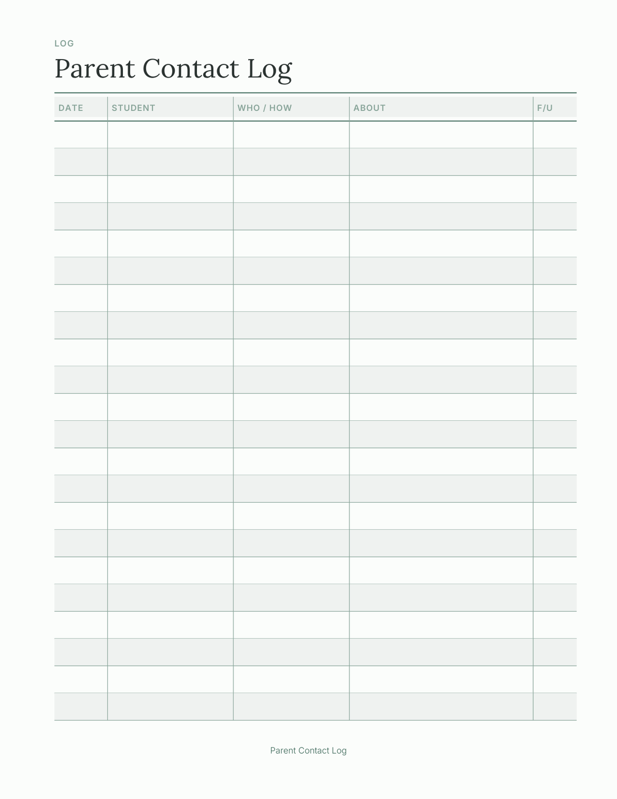 The Teacher's Planner 2027 — sample page 3