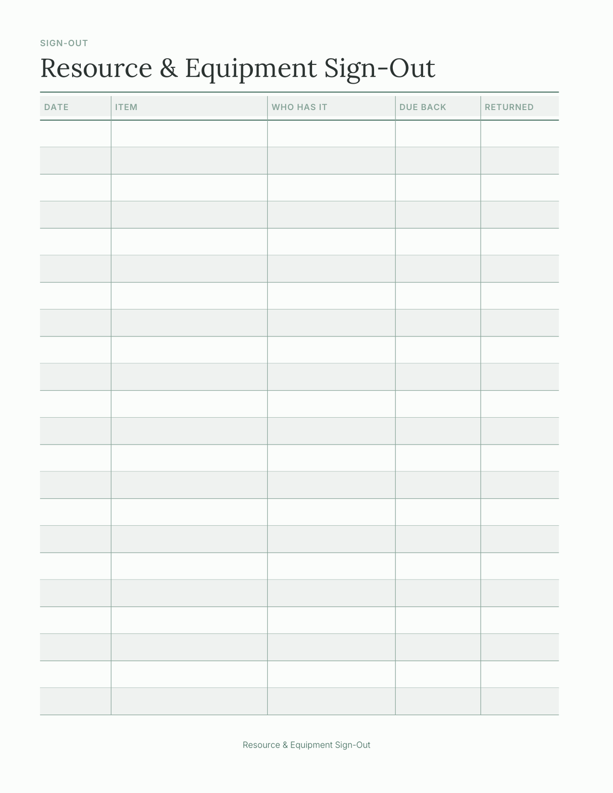 The Teacher's Planner 2027 — sample page 8
