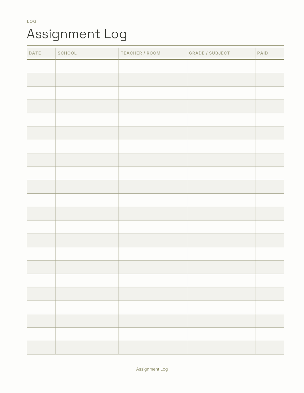 The Substitute Teacher Planner 2027 — sample page 3