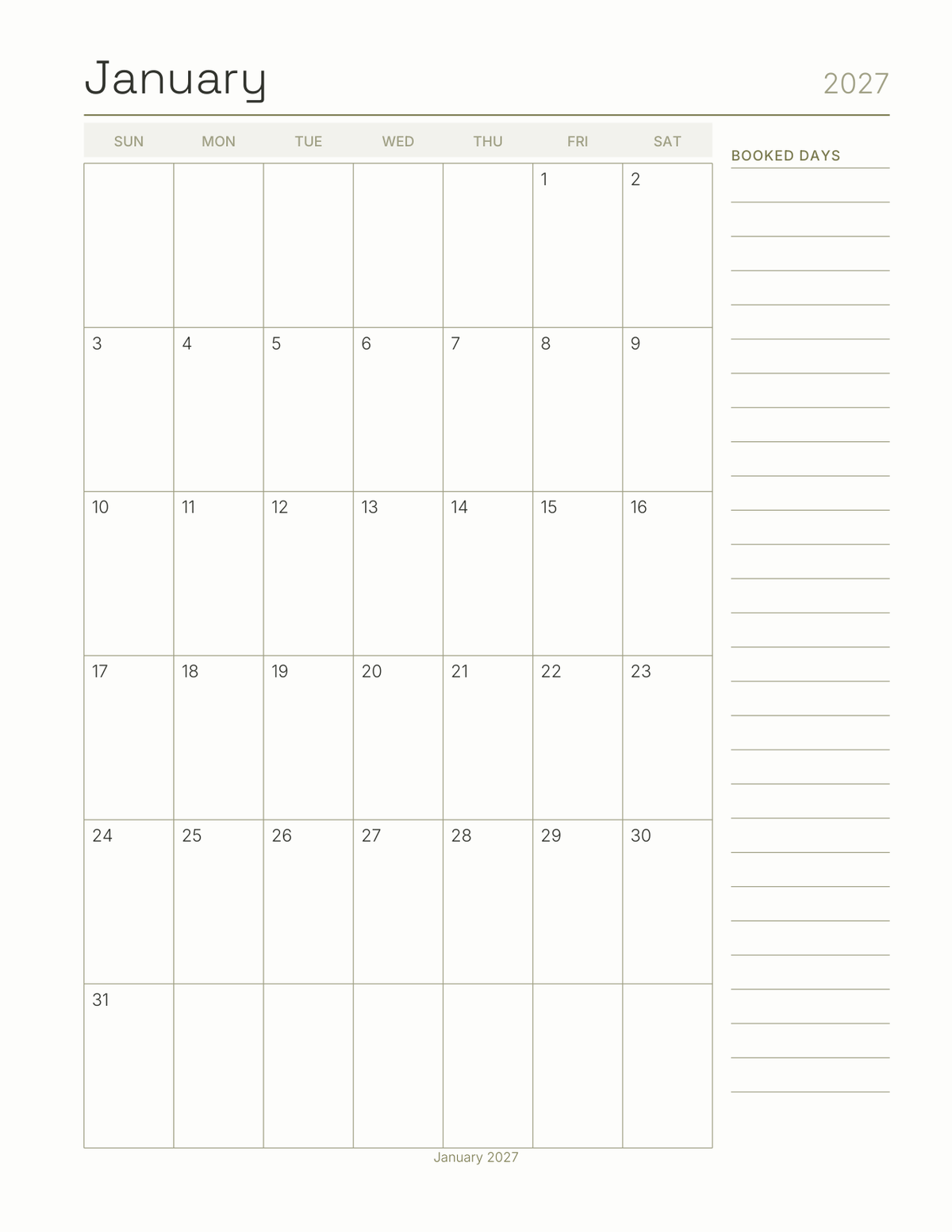 The Substitute Teacher Planner 2027 — sample page 5