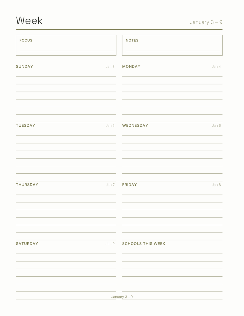 The Substitute Teacher Planner 2027 — sample page 6