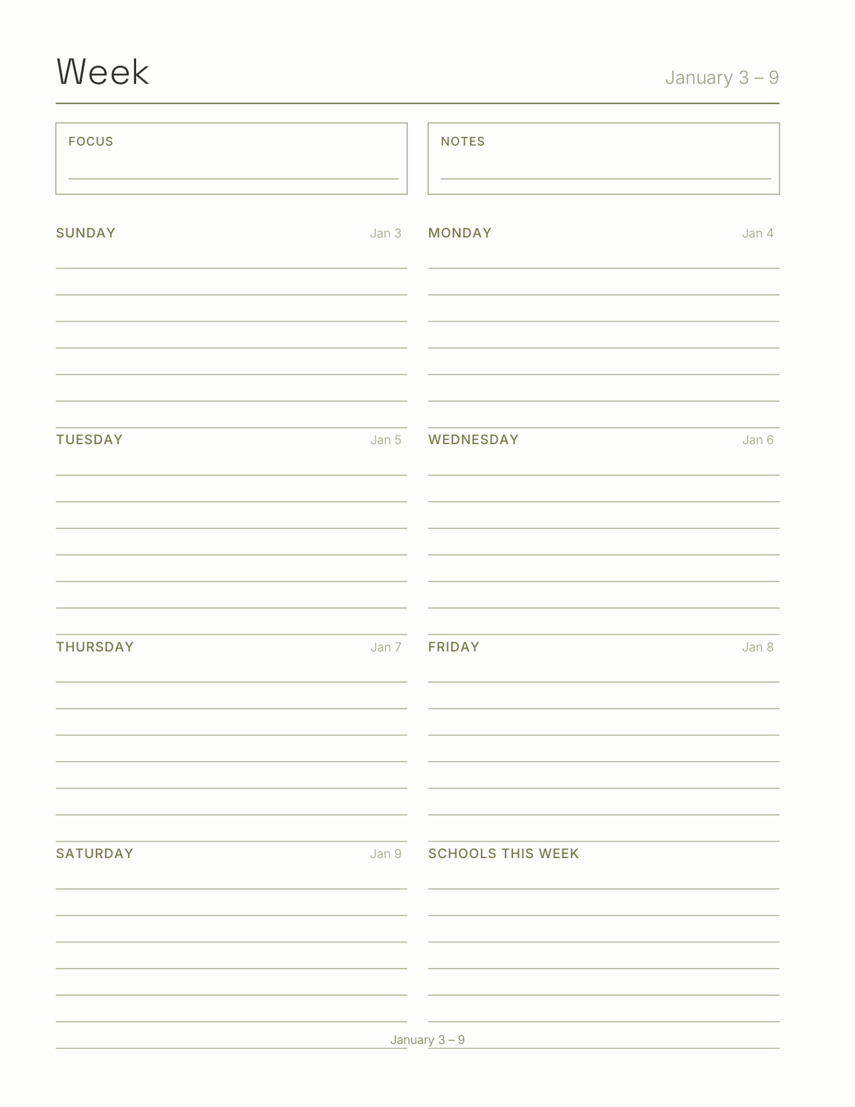 The Substitute Teacher Planner 2027 — sample page 6
