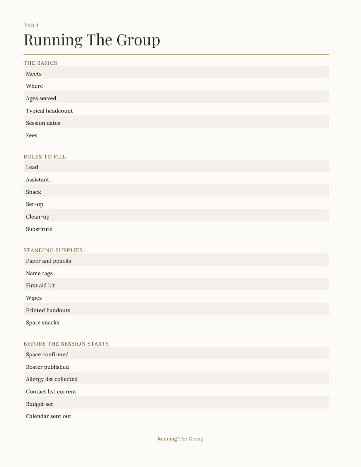 The Co-op & Sunday School Leader Planner 2027 — sample page 2