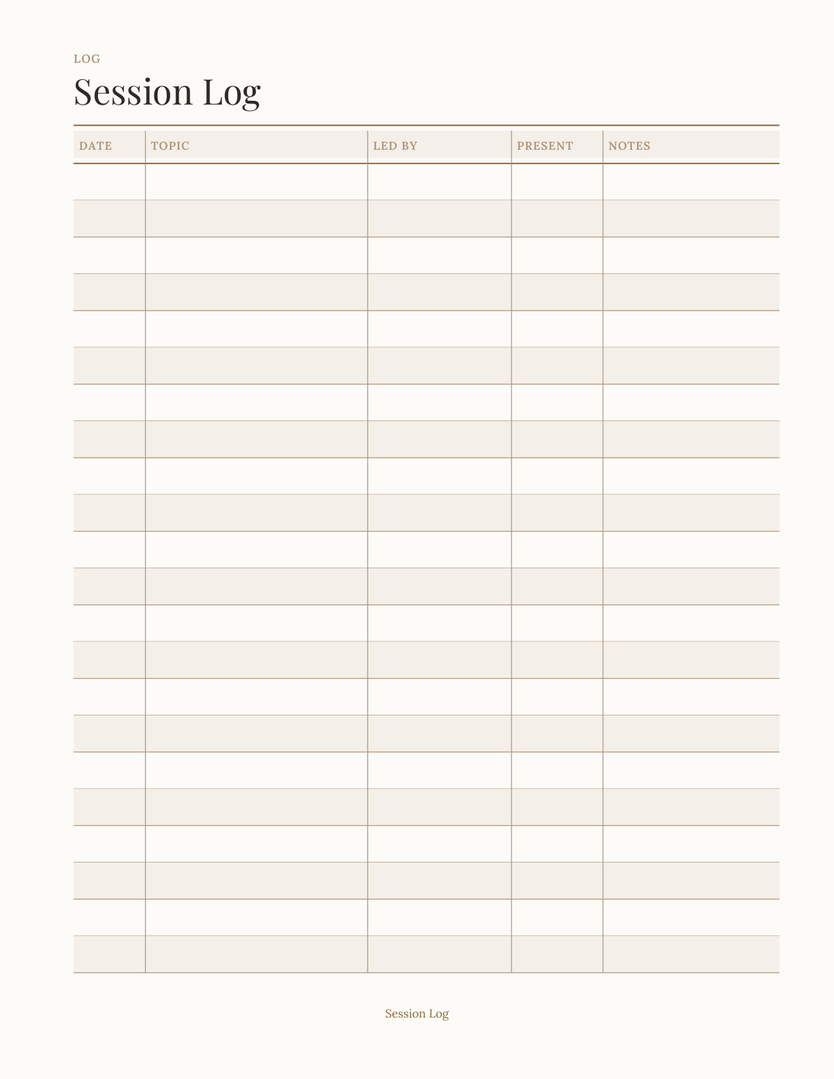 The Co-op & Sunday School Leader Planner 2027 — sample page 3