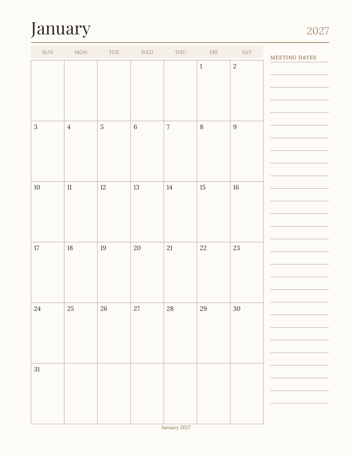 The Co-op & Sunday School Leader Planner 2027 — sample page 5