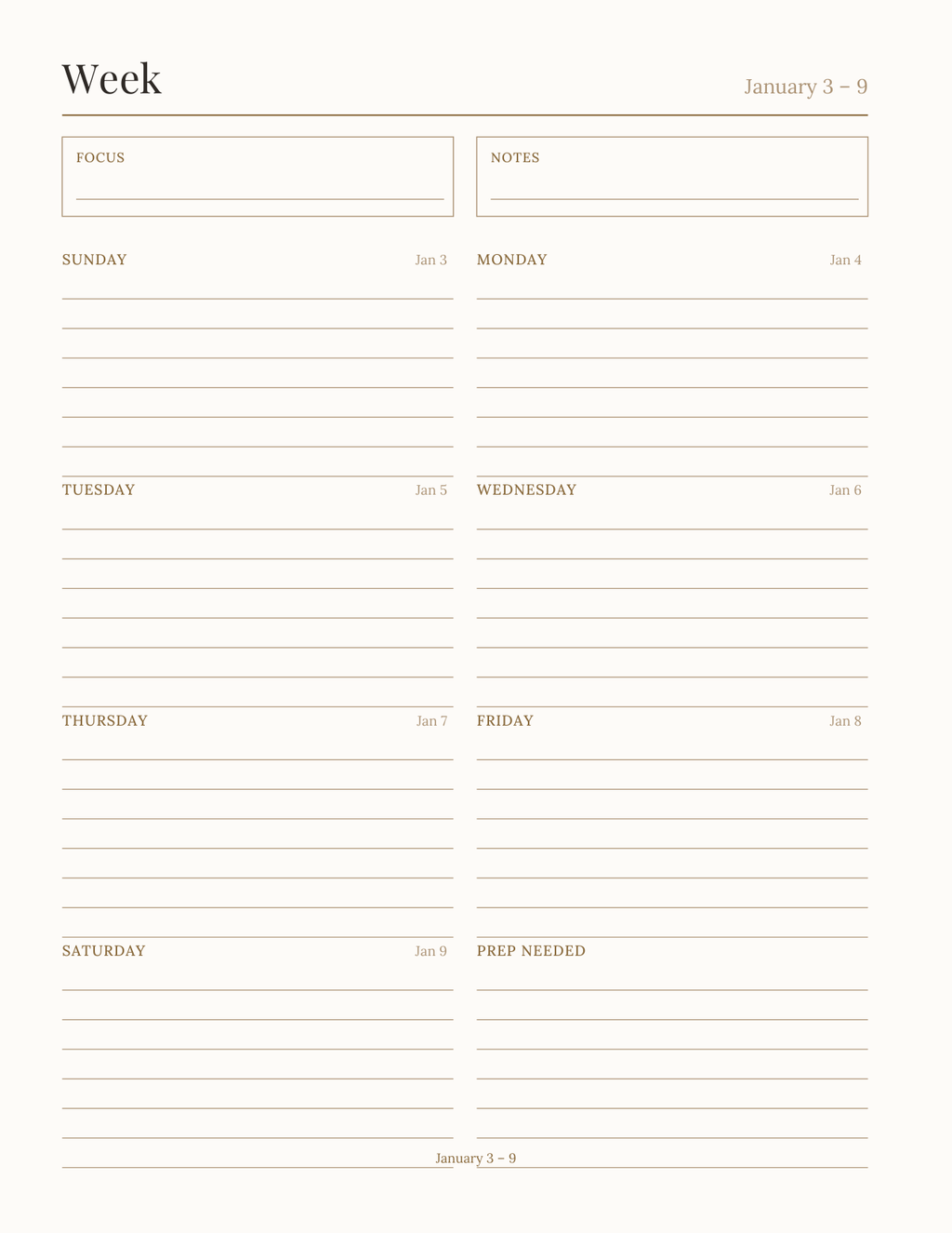 The Co-op & Sunday School Leader Planner 2027 — sample page 6