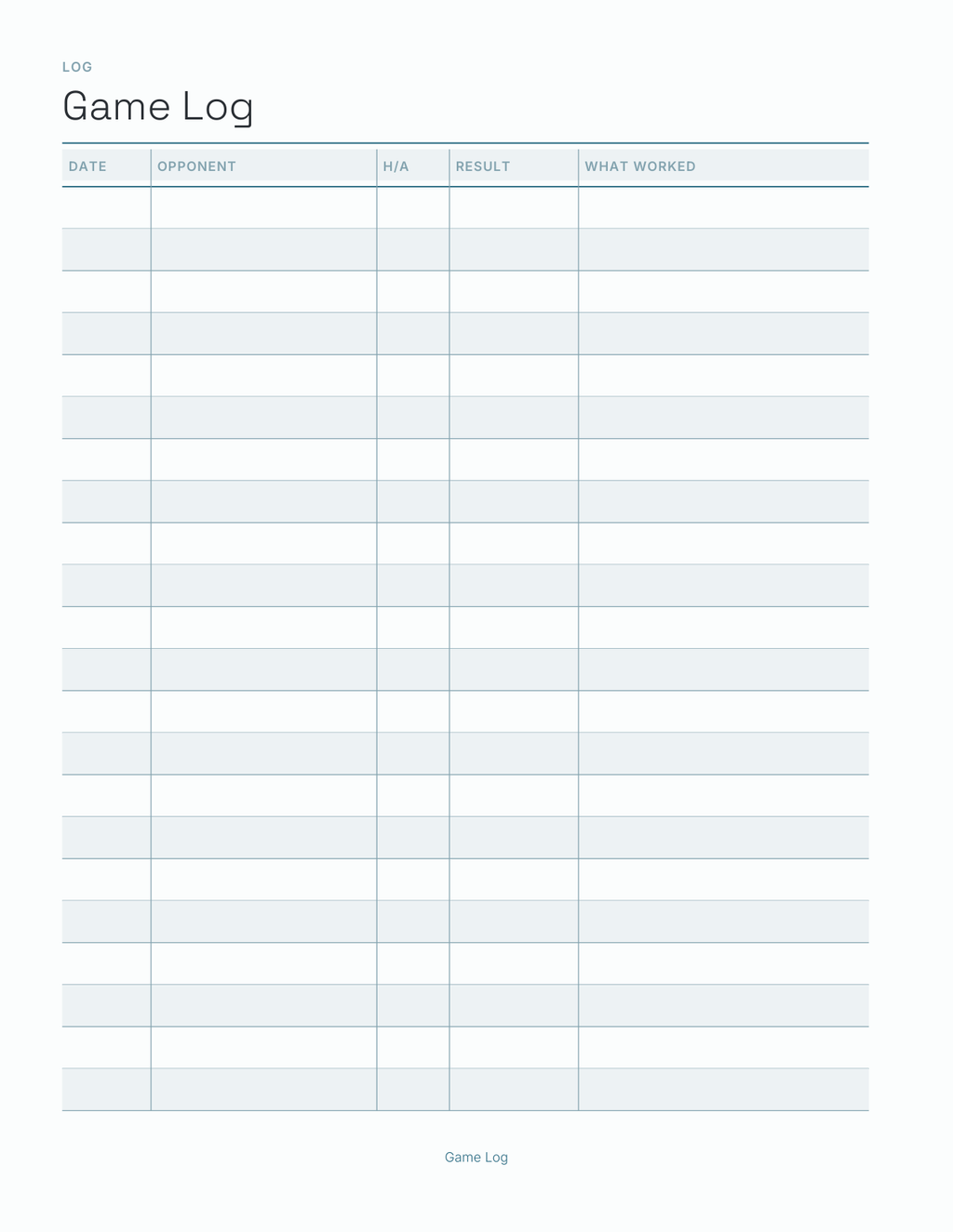 The Coach's Season Planner 2027 — sample page 4