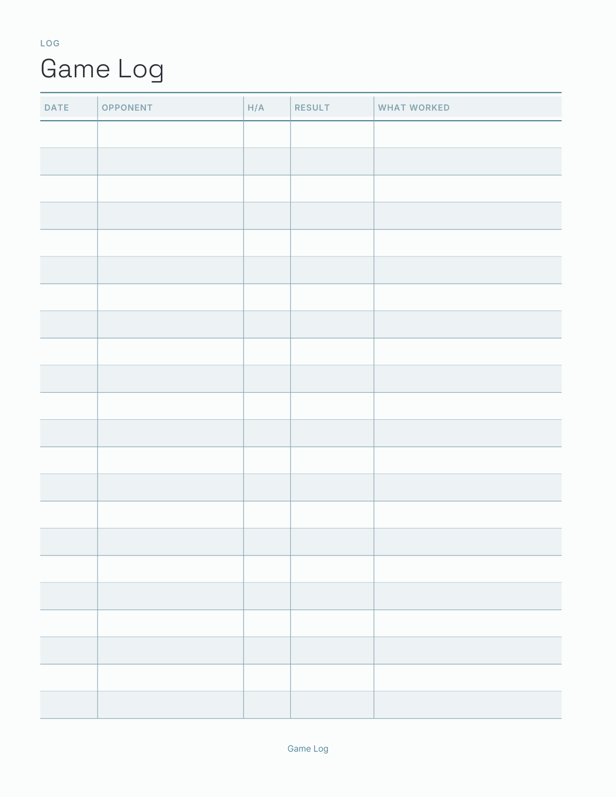 The Coach's Season Planner 2027 — sample page 4