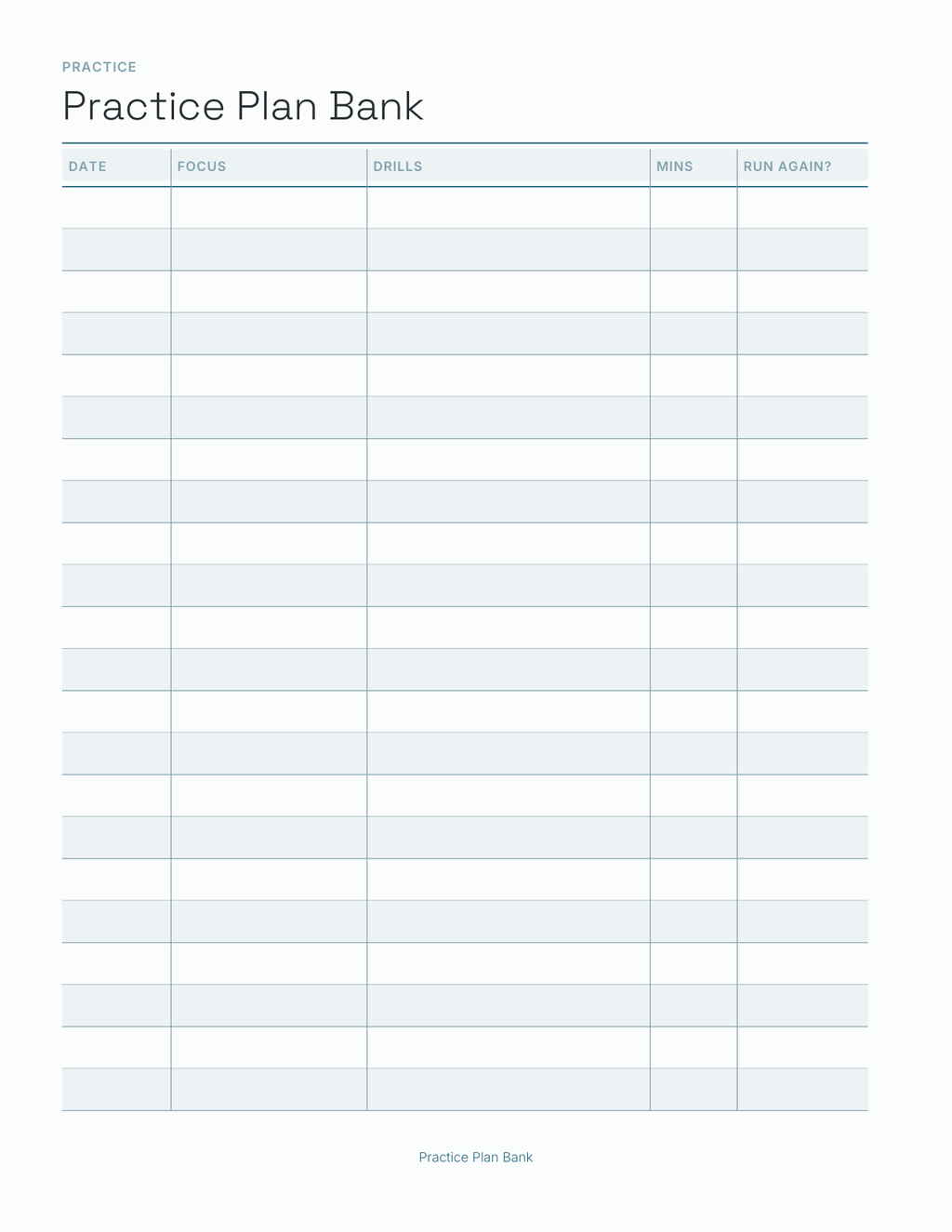 The Coach's Season Planner 2027 — sample page 8
