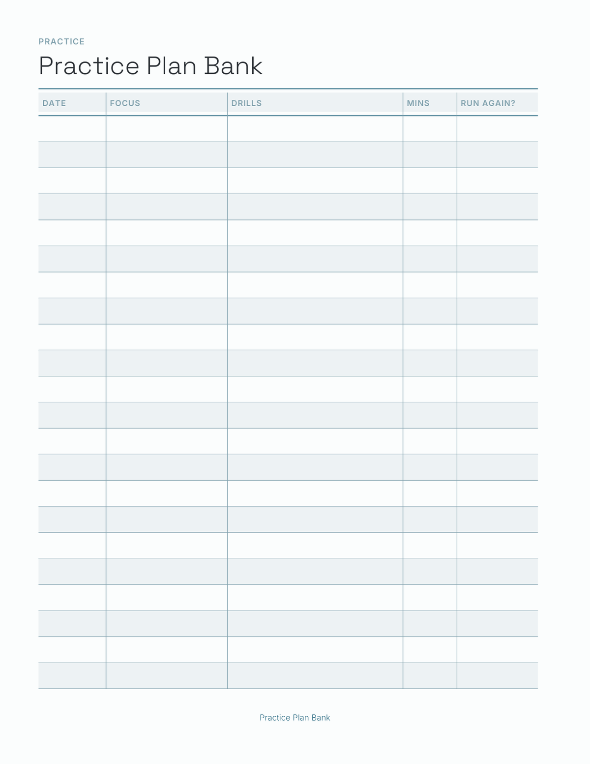 The Coach's Season Planner 2027 — sample page 8