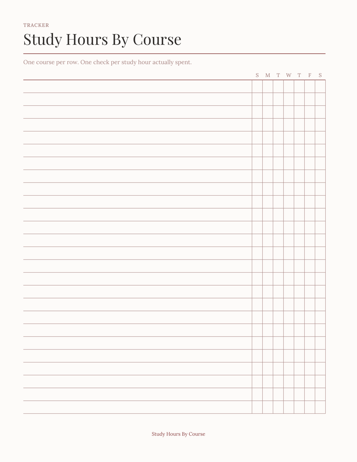 The College Semester Planner 2027 — sample page 4