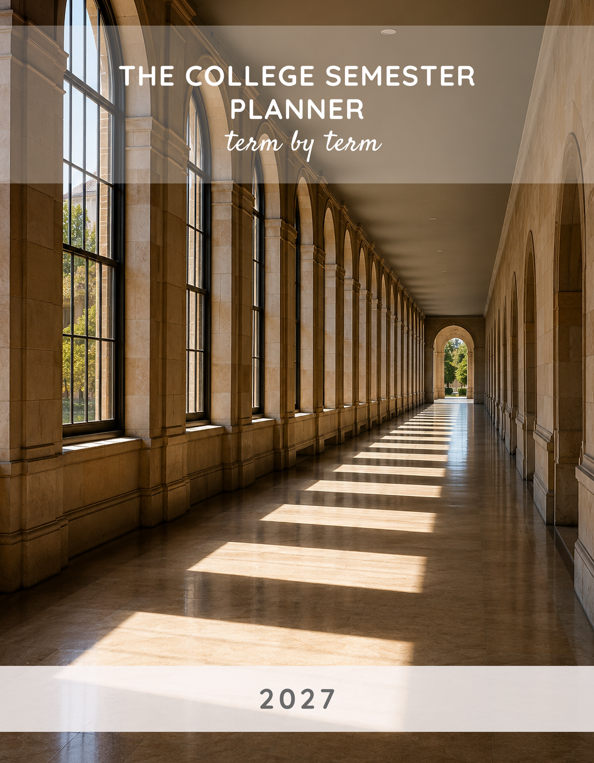 The College Semester Planner 2027 cover