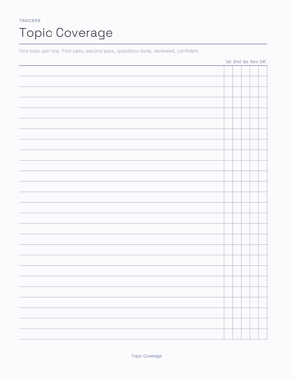 The Exam Countdown Planner 2027 — sample page 4