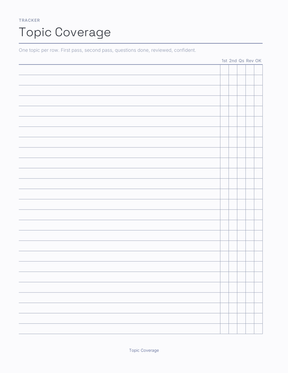 The Exam Countdown Planner 2027 — sample page 4