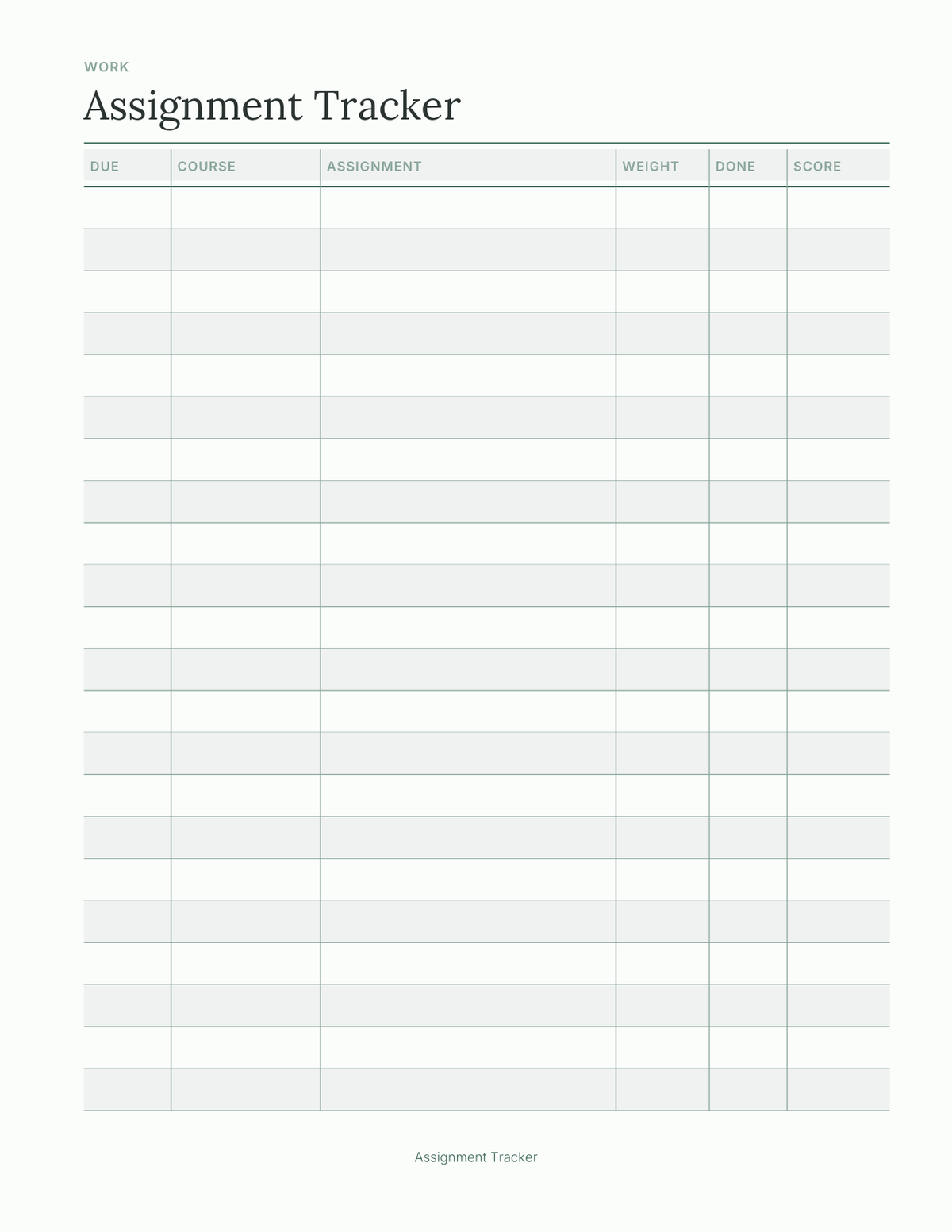 Build Your Own Student Planner 2027 — sample page 5