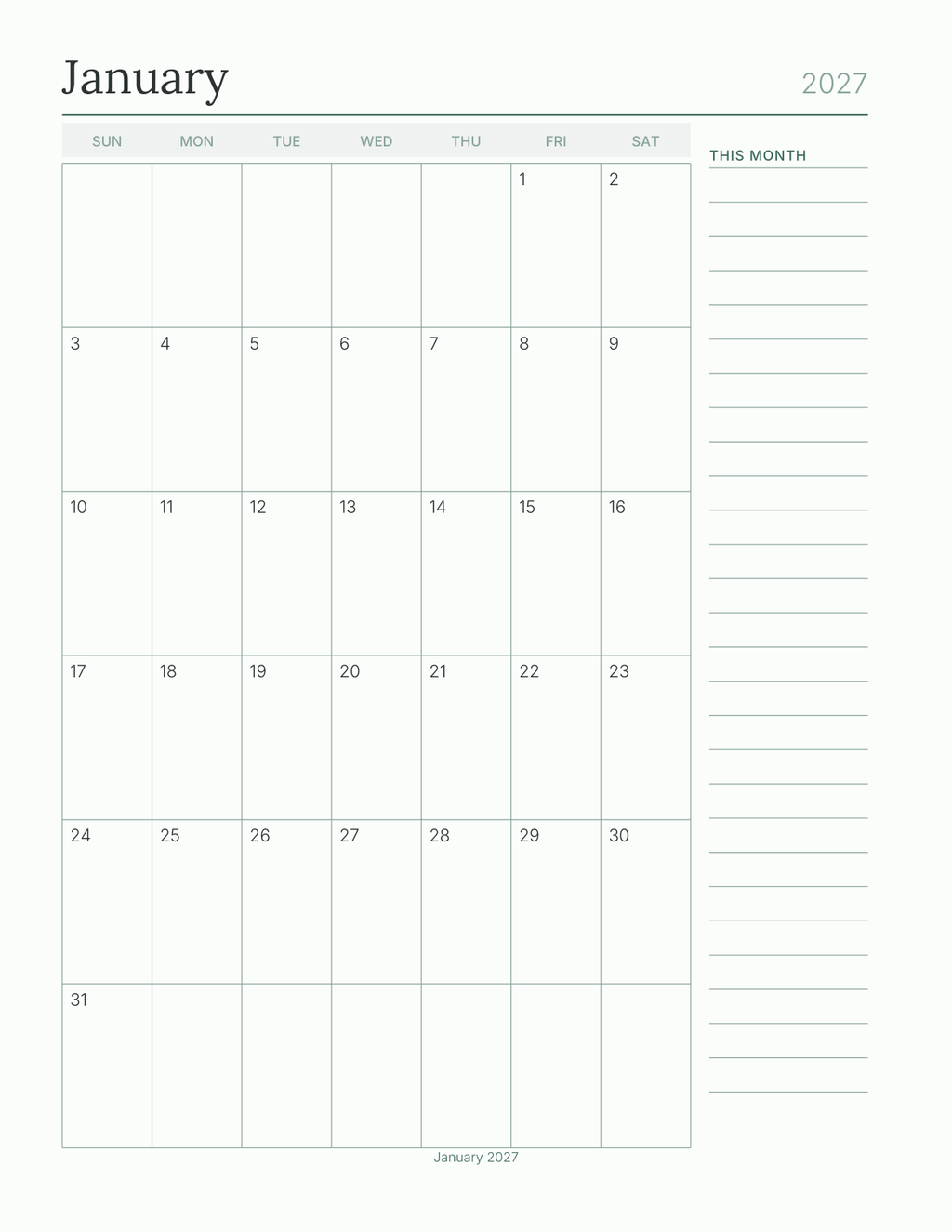 Build Your Own Student Planner 2027 — sample page 8