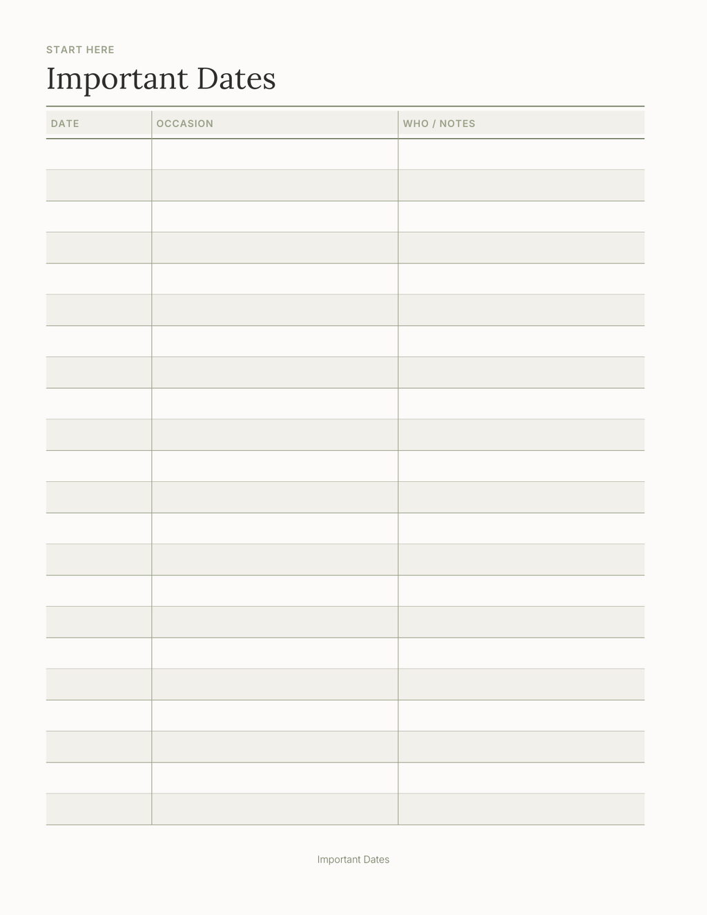 Build Your Own Everyday Planner 2027 — sample page 4