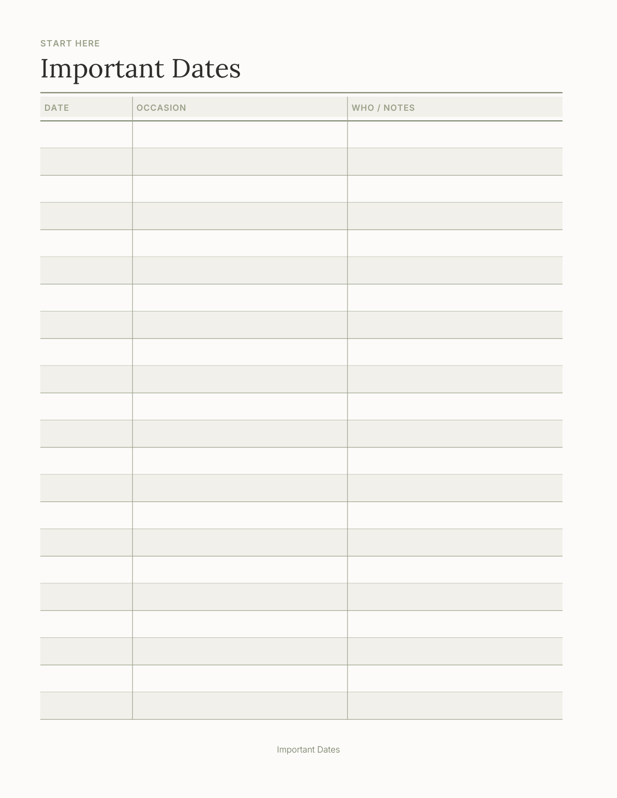 Build Your Own Everyday Planner 2027 — sample page 4