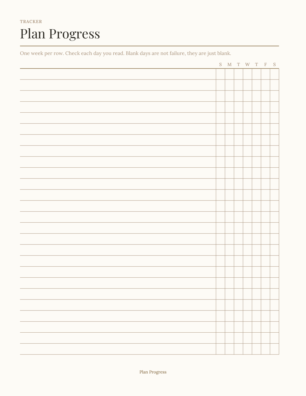 The Scripture Reading Planner 2027 — sample page 4