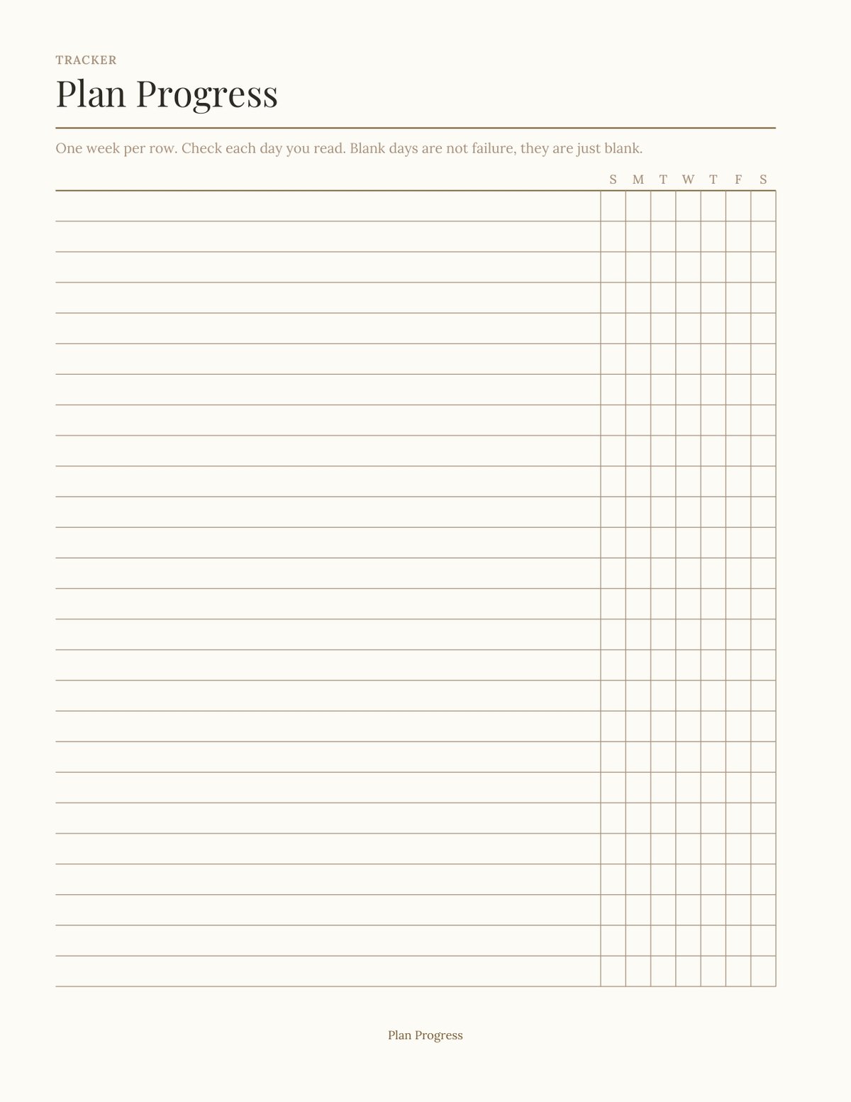 The Scripture Reading Planner 2027 — sample page 4