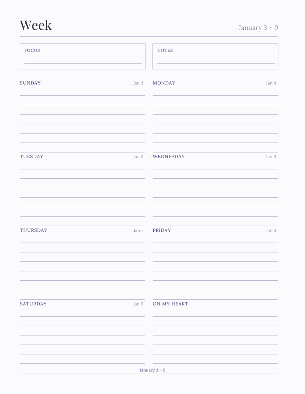 The Prayer Journal 2027 — sample page 6