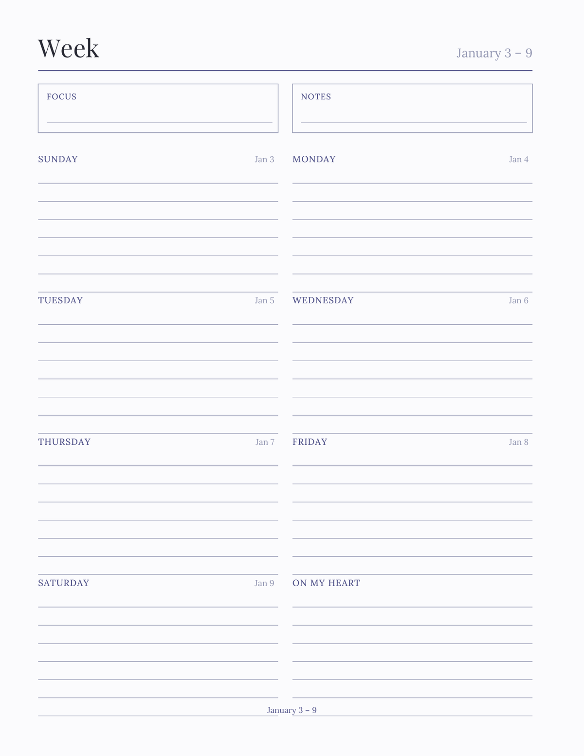 The Prayer Journal 2027 — sample page 6