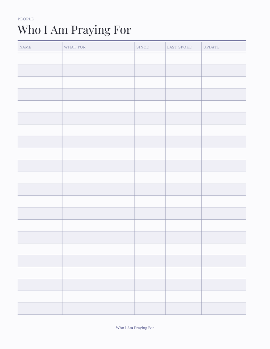 The Prayer Journal 2027 — sample page 8