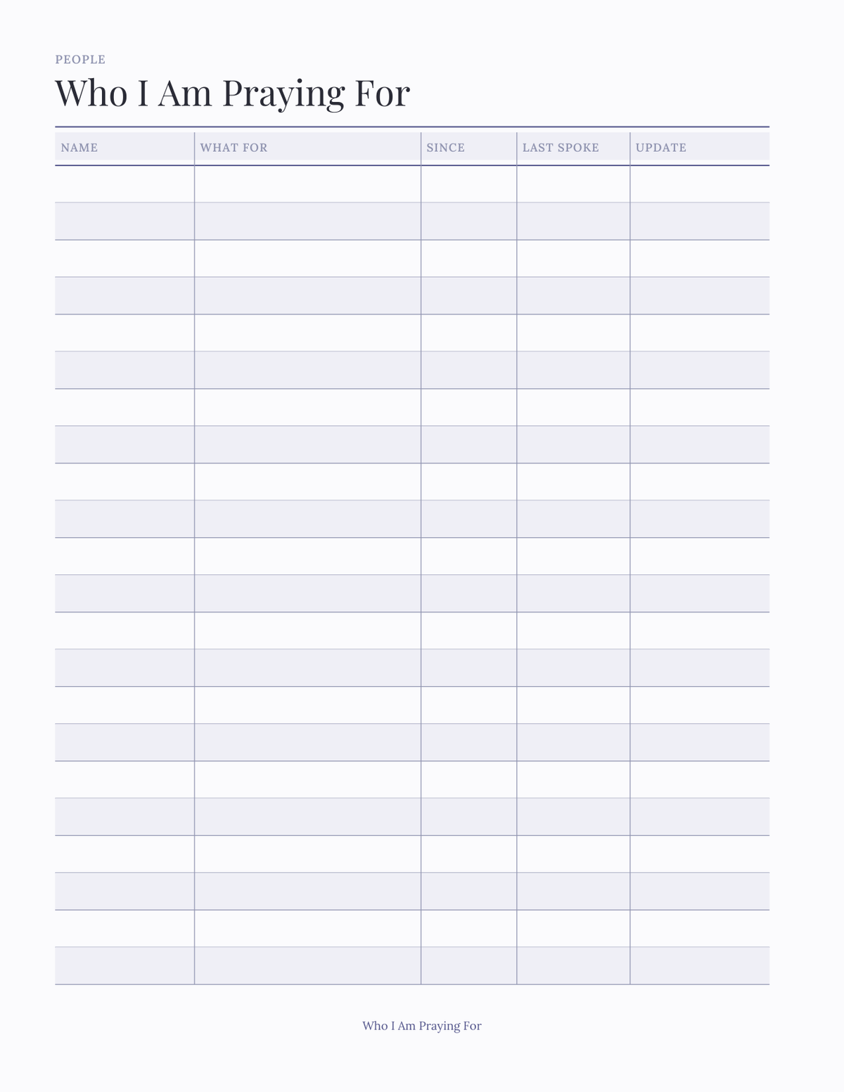 The Prayer Journal 2027 — sample page 8