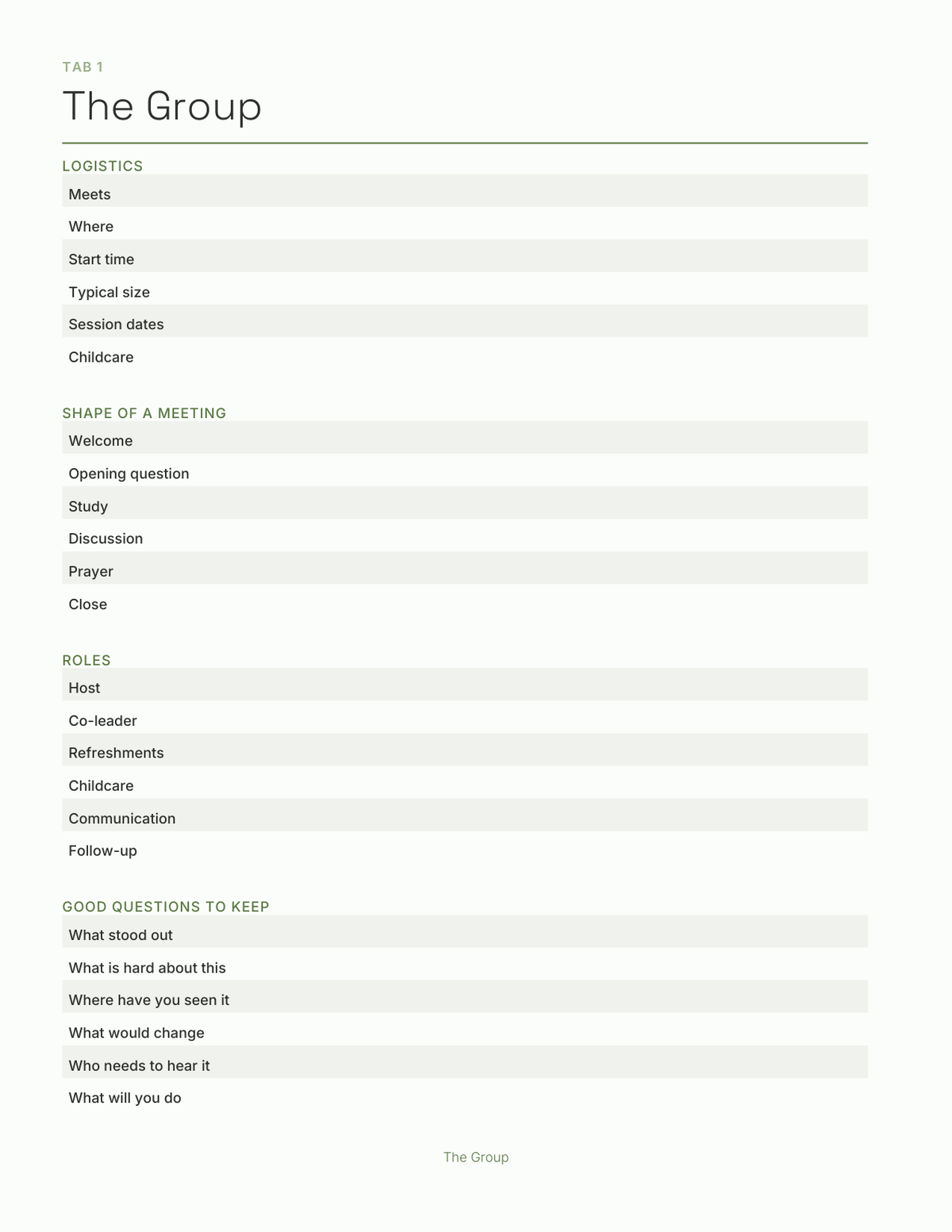 The Ministry Leader's Planner 2027 — sample page 2