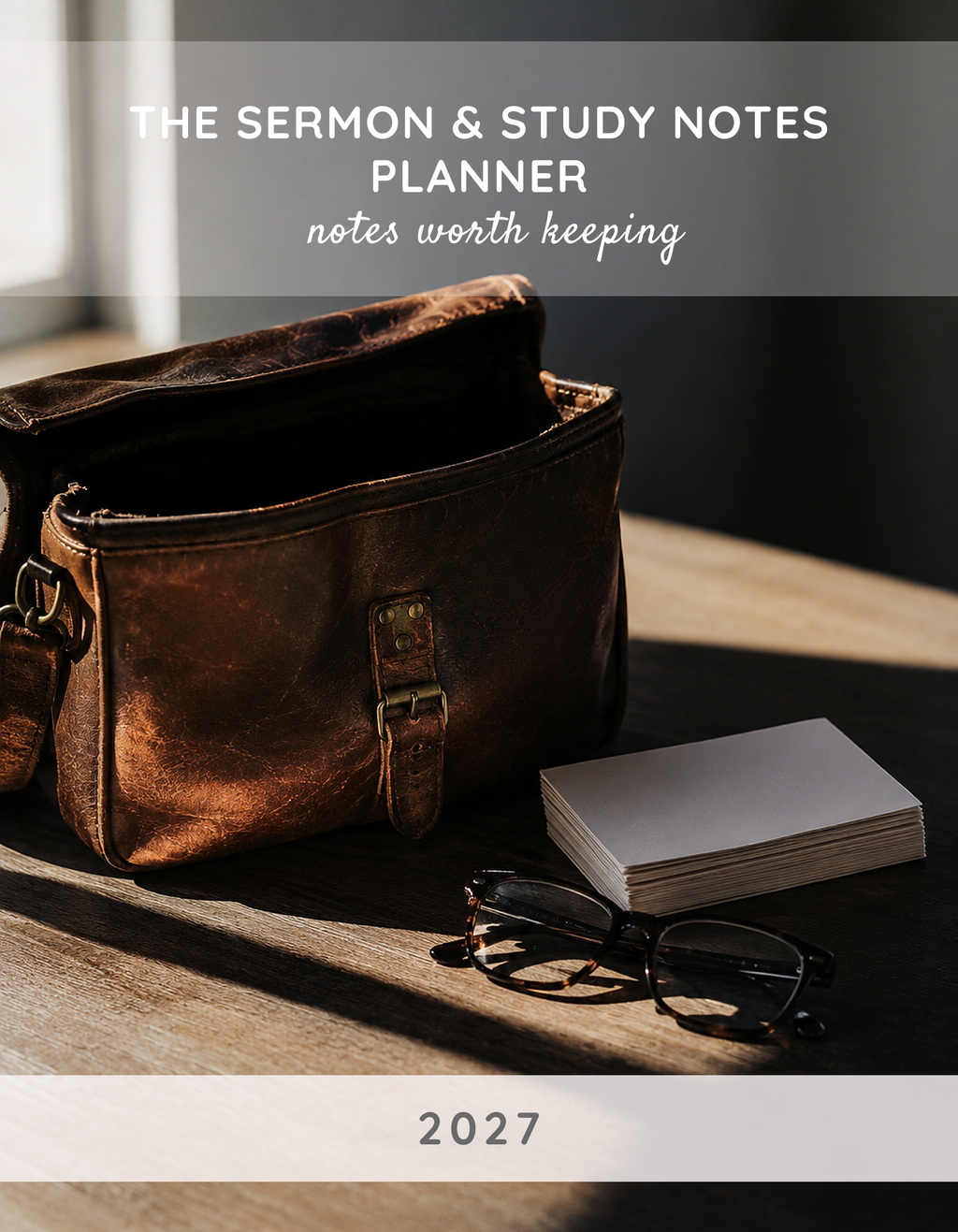 The Sermon & Study Notes Planner 2027 cover