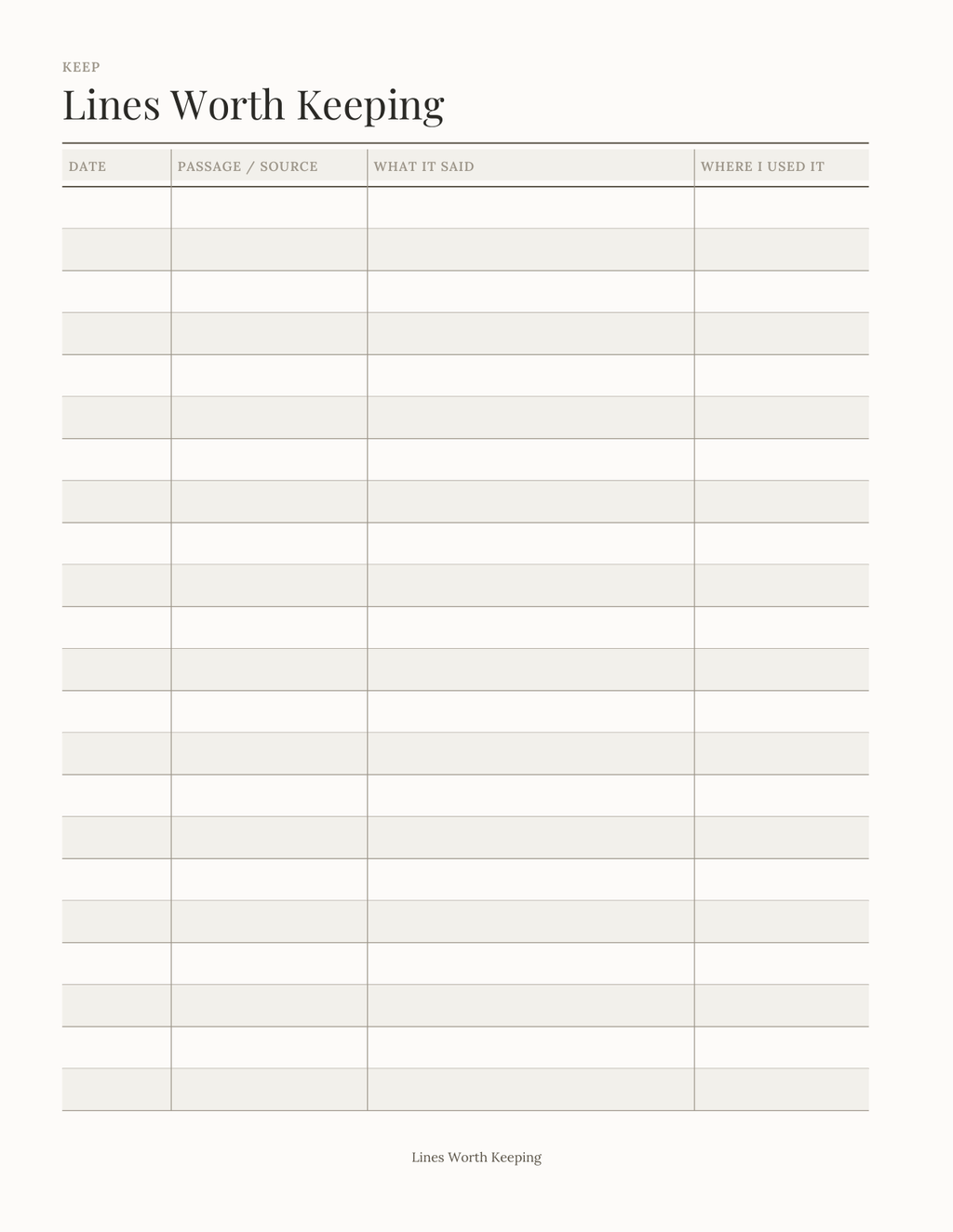 The Sermon & Study Notes Planner 2027 — sample page 8