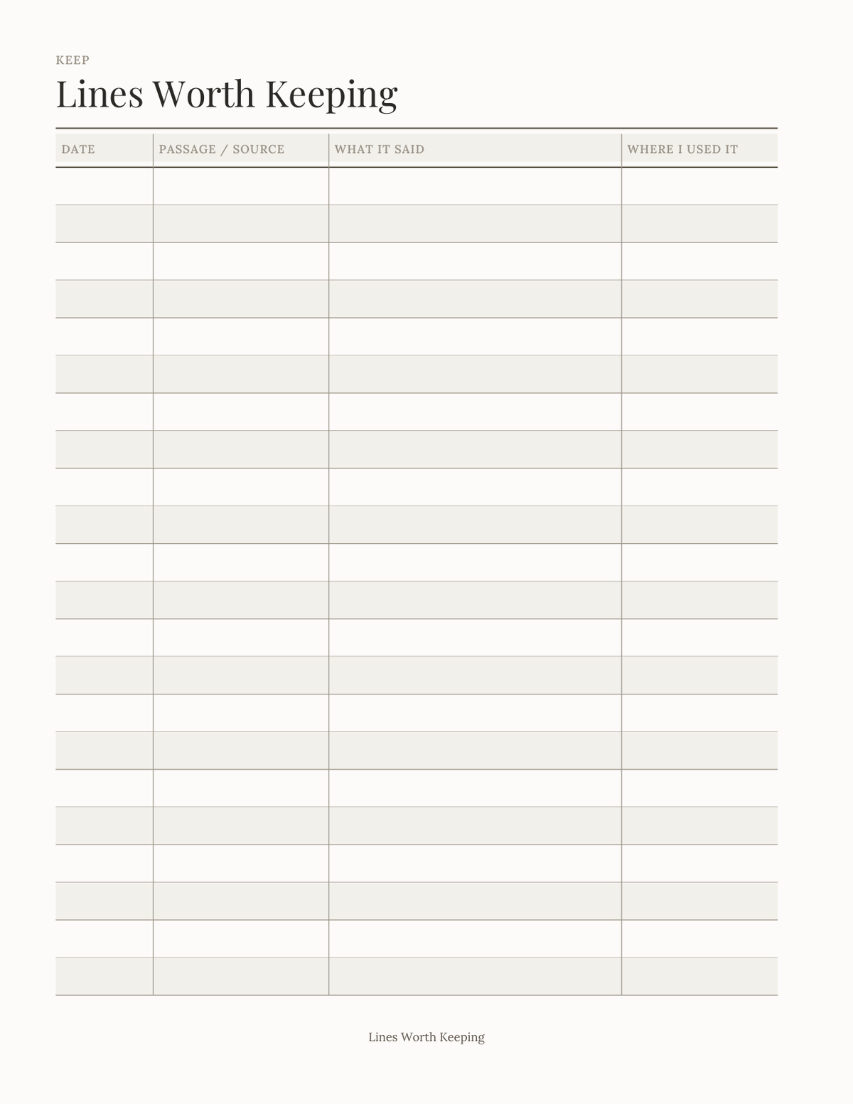 The Sermon & Study Notes Planner 2027 — sample page 8