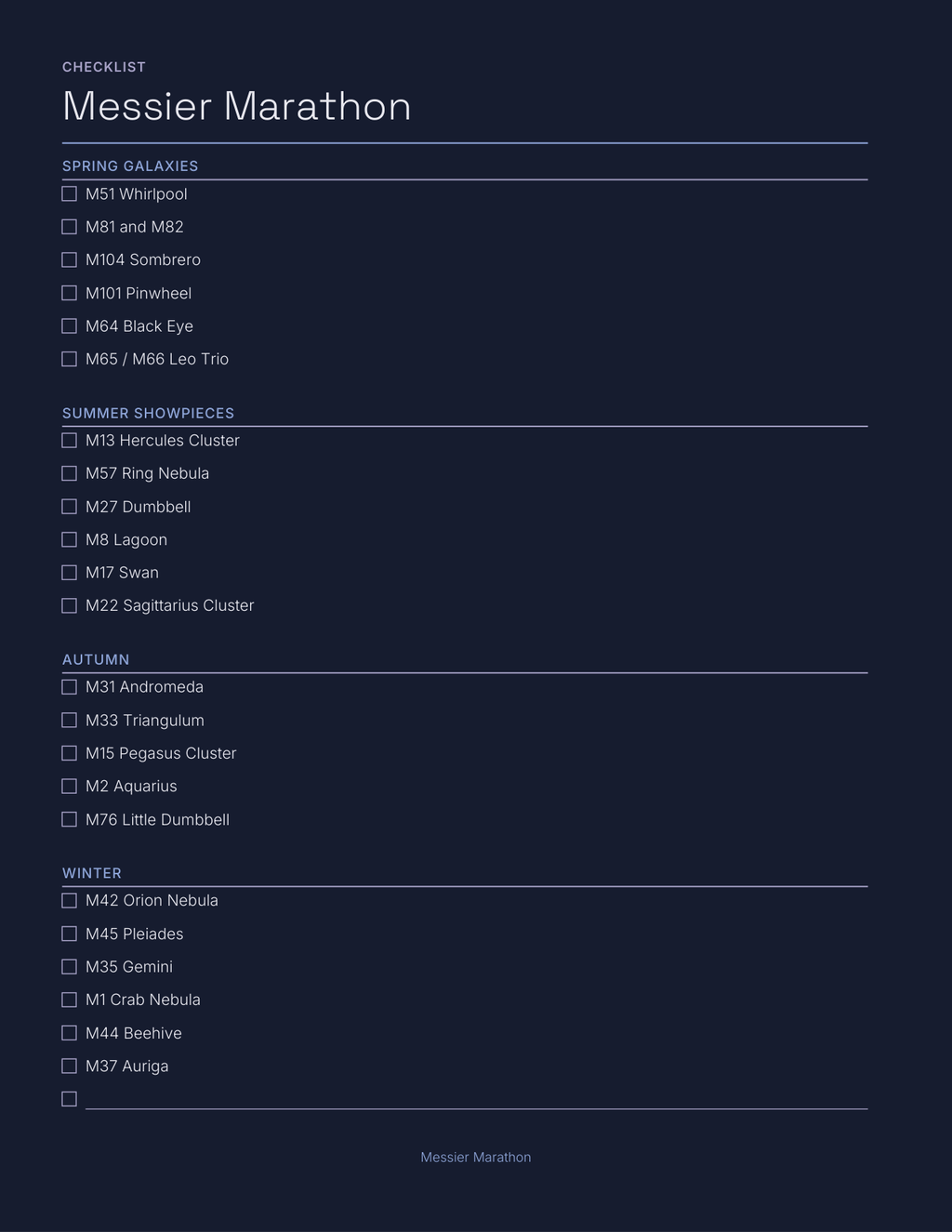 Star Watchers Planner 2027 — sample page 4