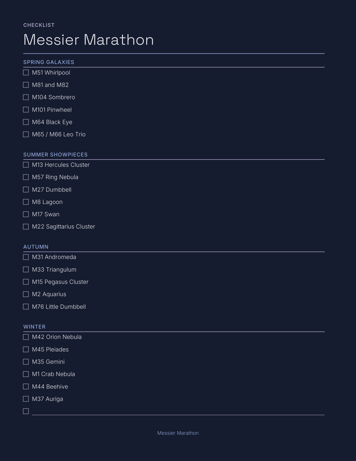 Star Watchers Planner 2027 — sample page 4