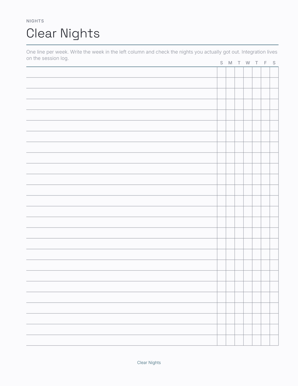 The Astrophotography Planner 2027 — sample page 5