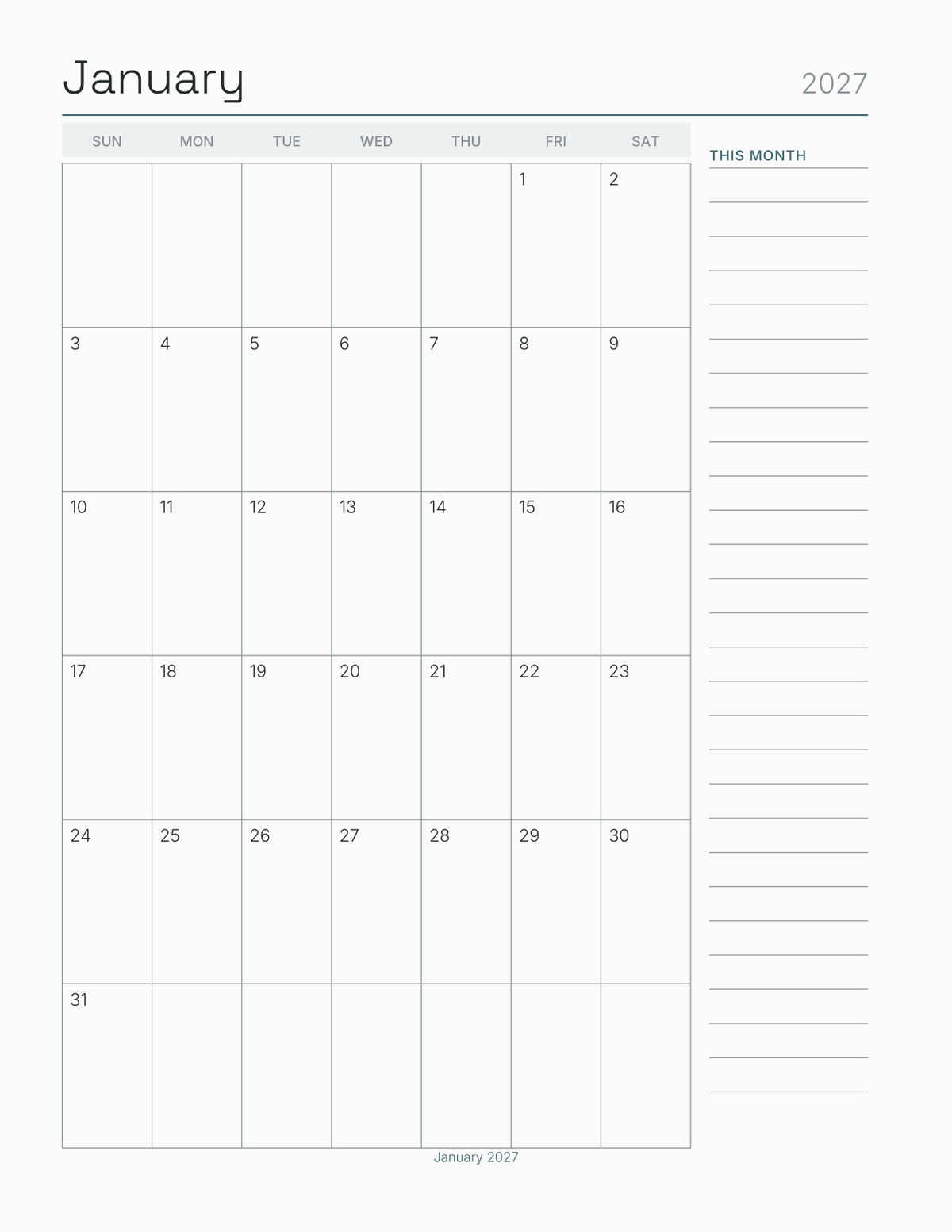 The Tide & Fishing Log 2027 — sample page 6