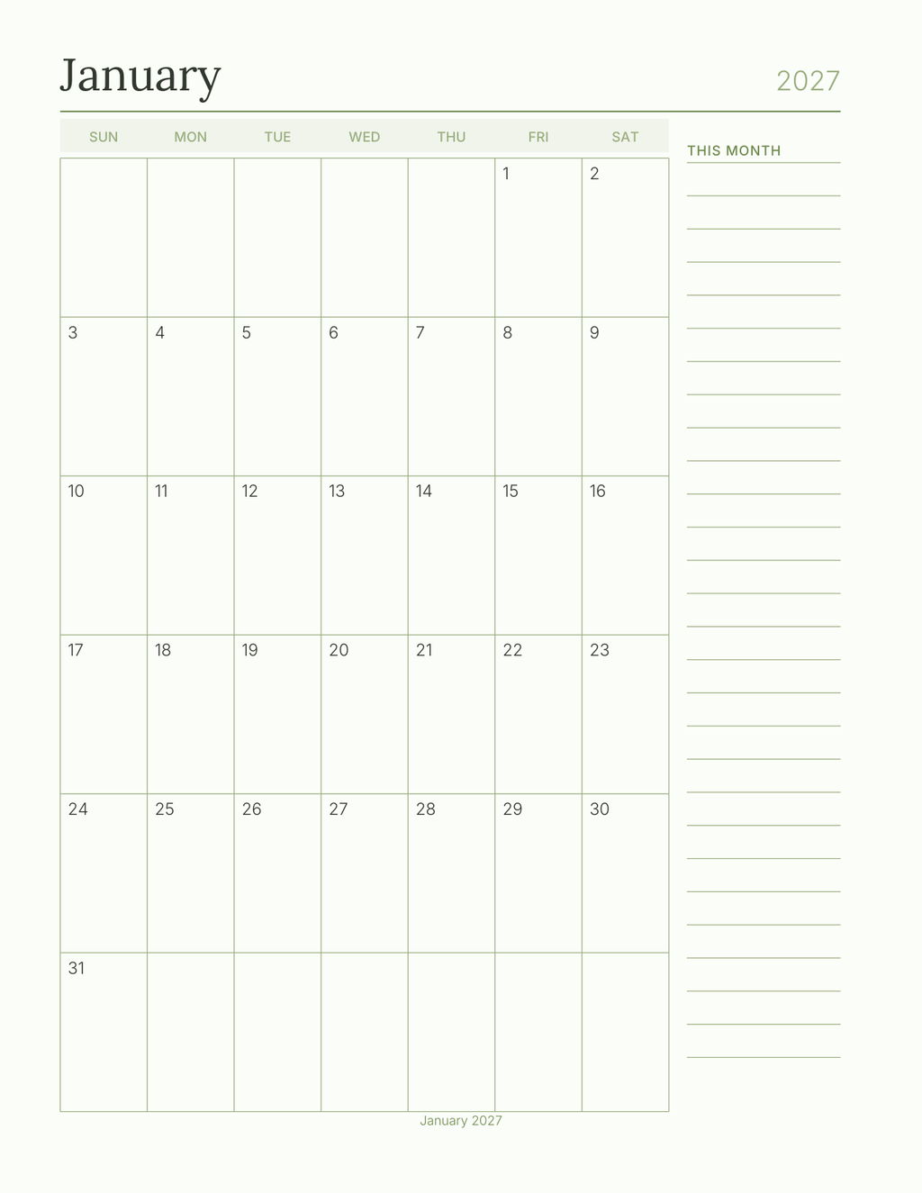 The Gardener's Planner 2027 — sample page 6