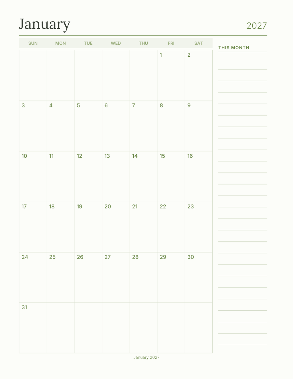 The Gardener's Planner 2027 — sample page 6