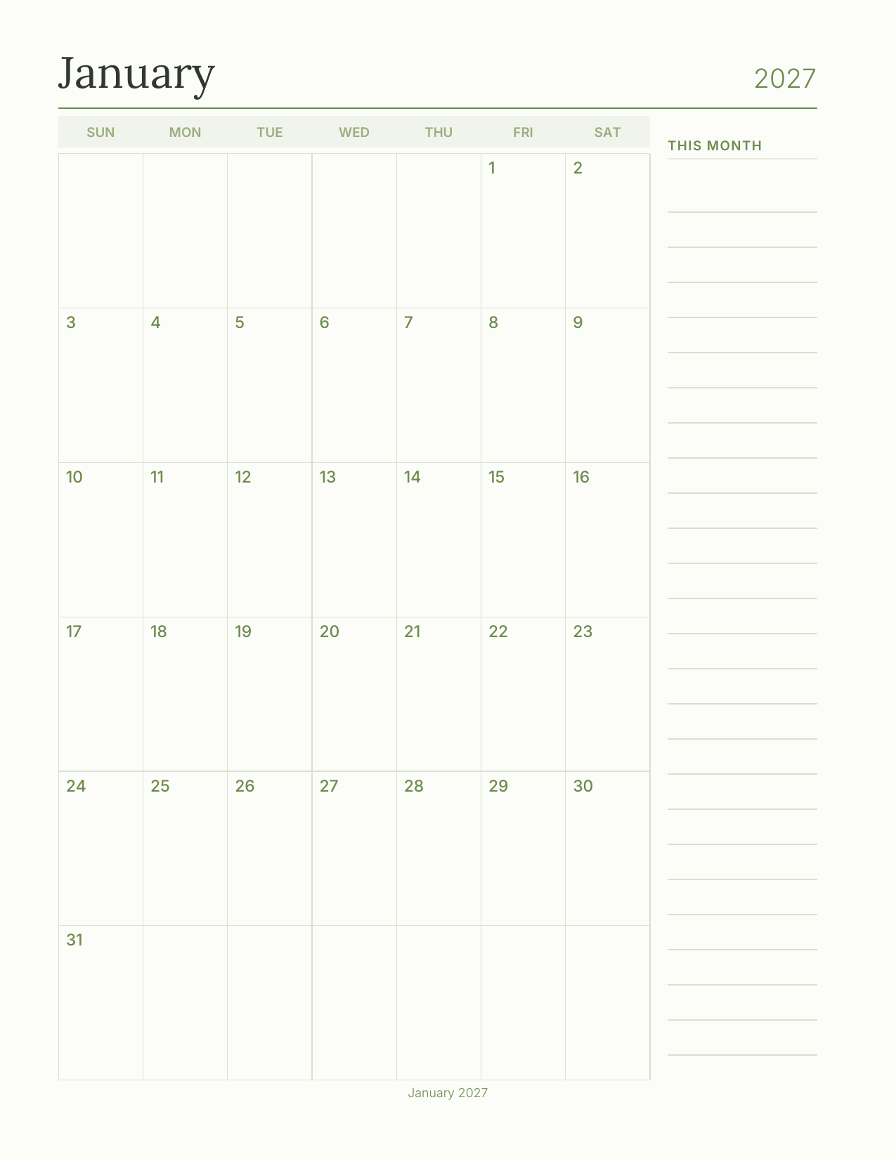 The Gardener's Planner 2027 — sample page 6