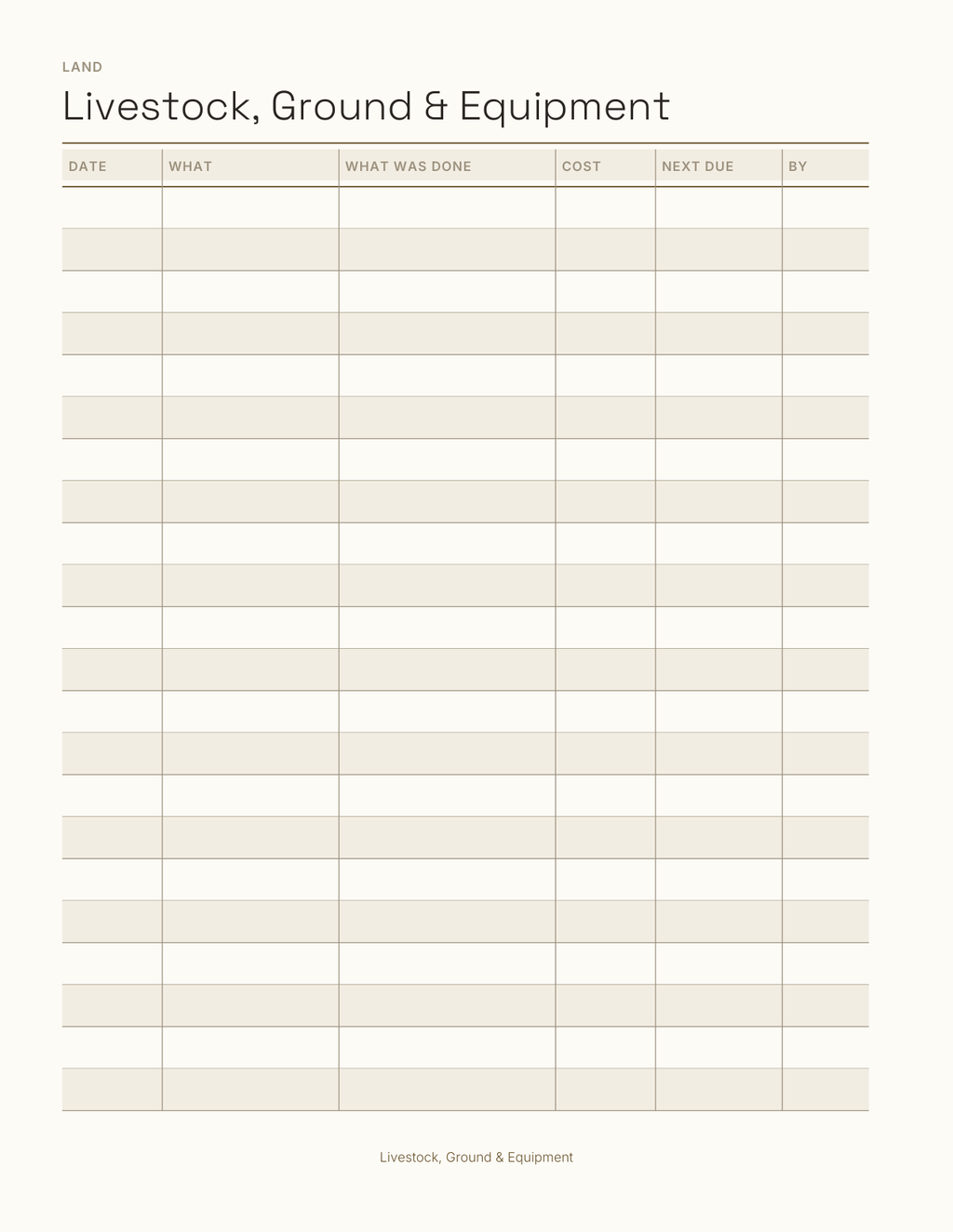 The Homestead Planner 2027 — sample page 4