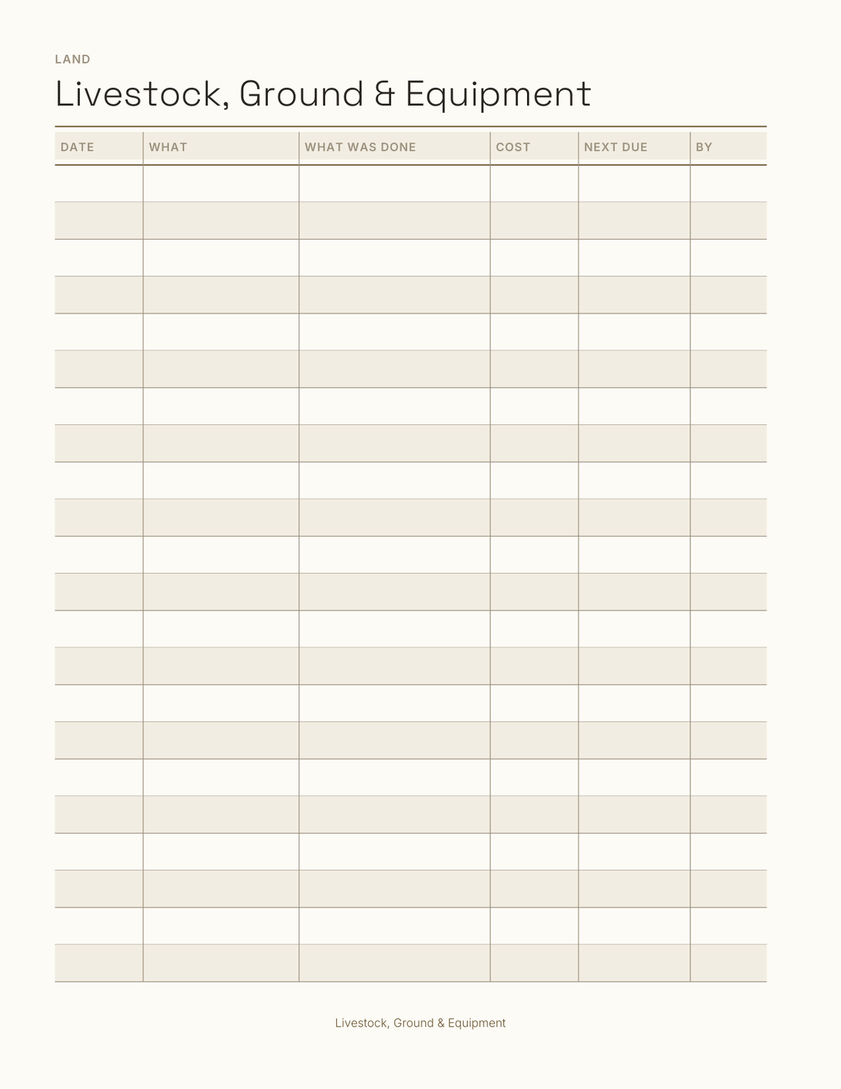 The Homestead Planner 2027 — sample page 4