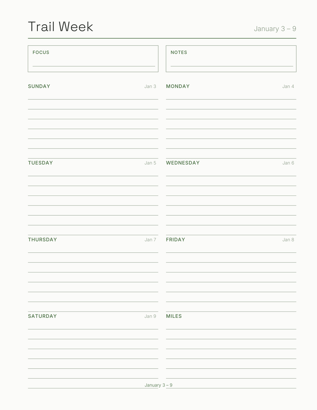 The Hiking & Backpacking Planner 2027 — sample page 7