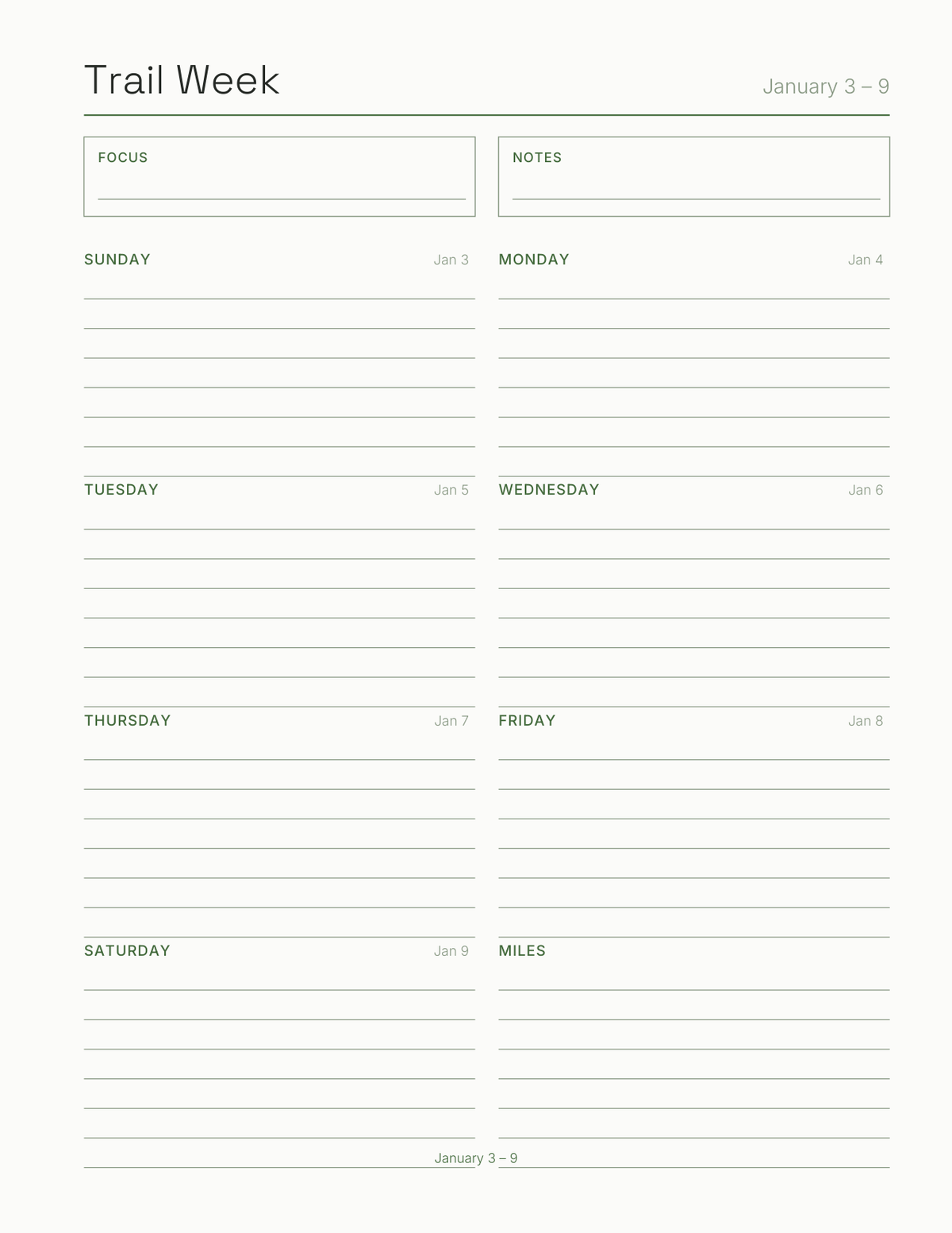 The Hiking & Backpacking Planner 2027 — sample page 7