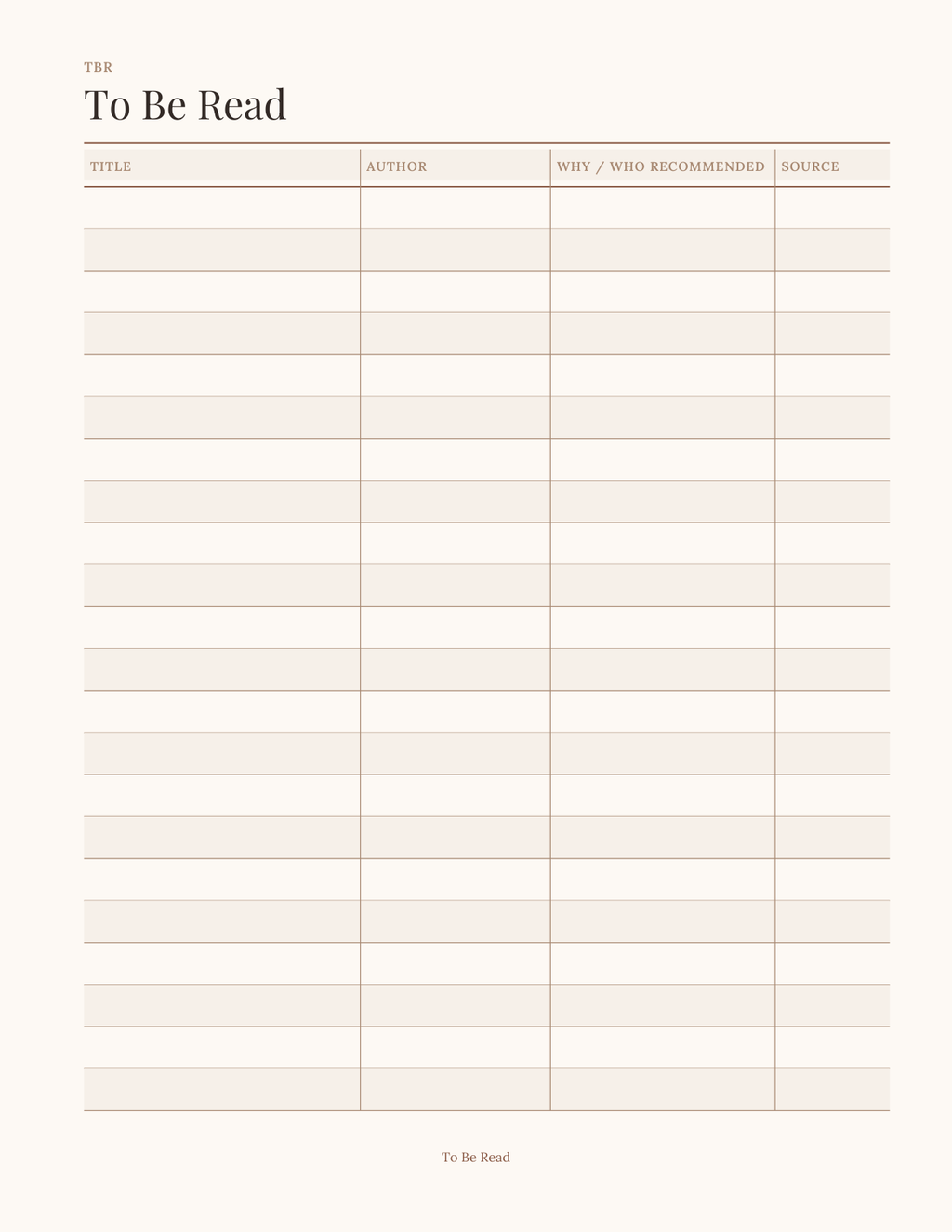 The Reader's Planner 2027 — sample page 3