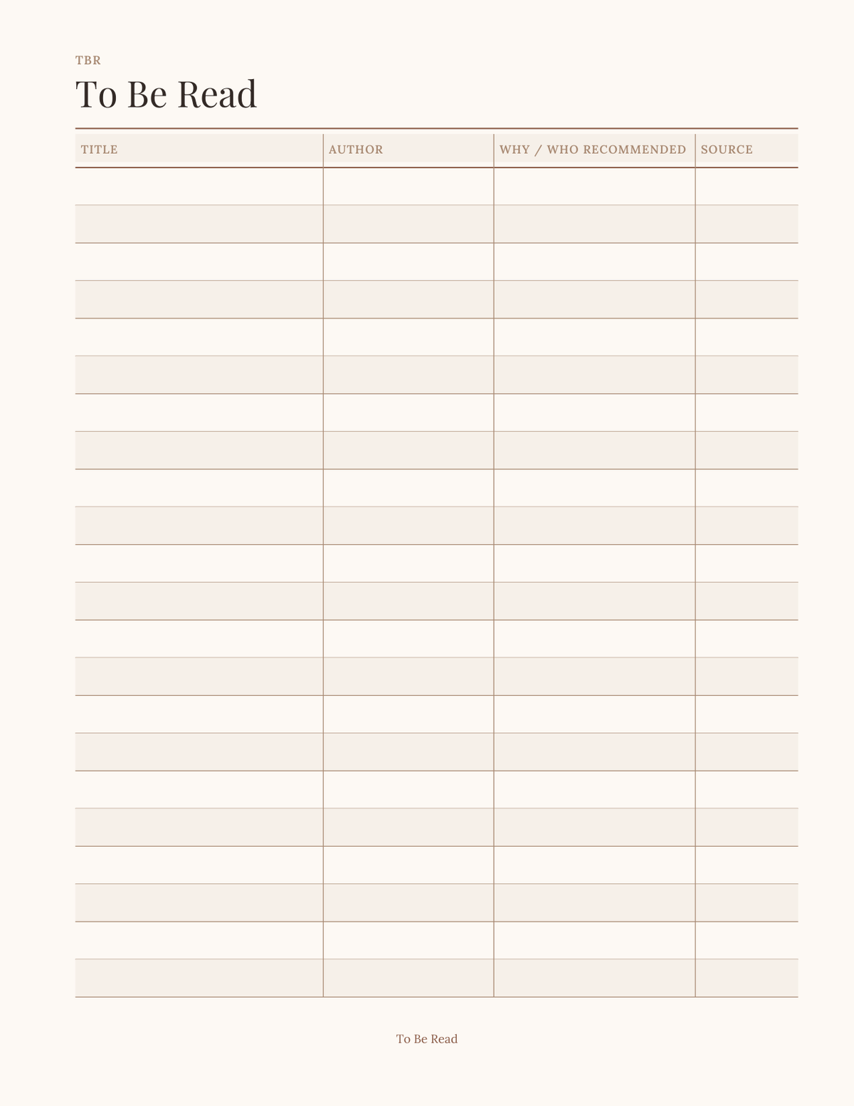 The Reader's Planner 2027 — sample page 3