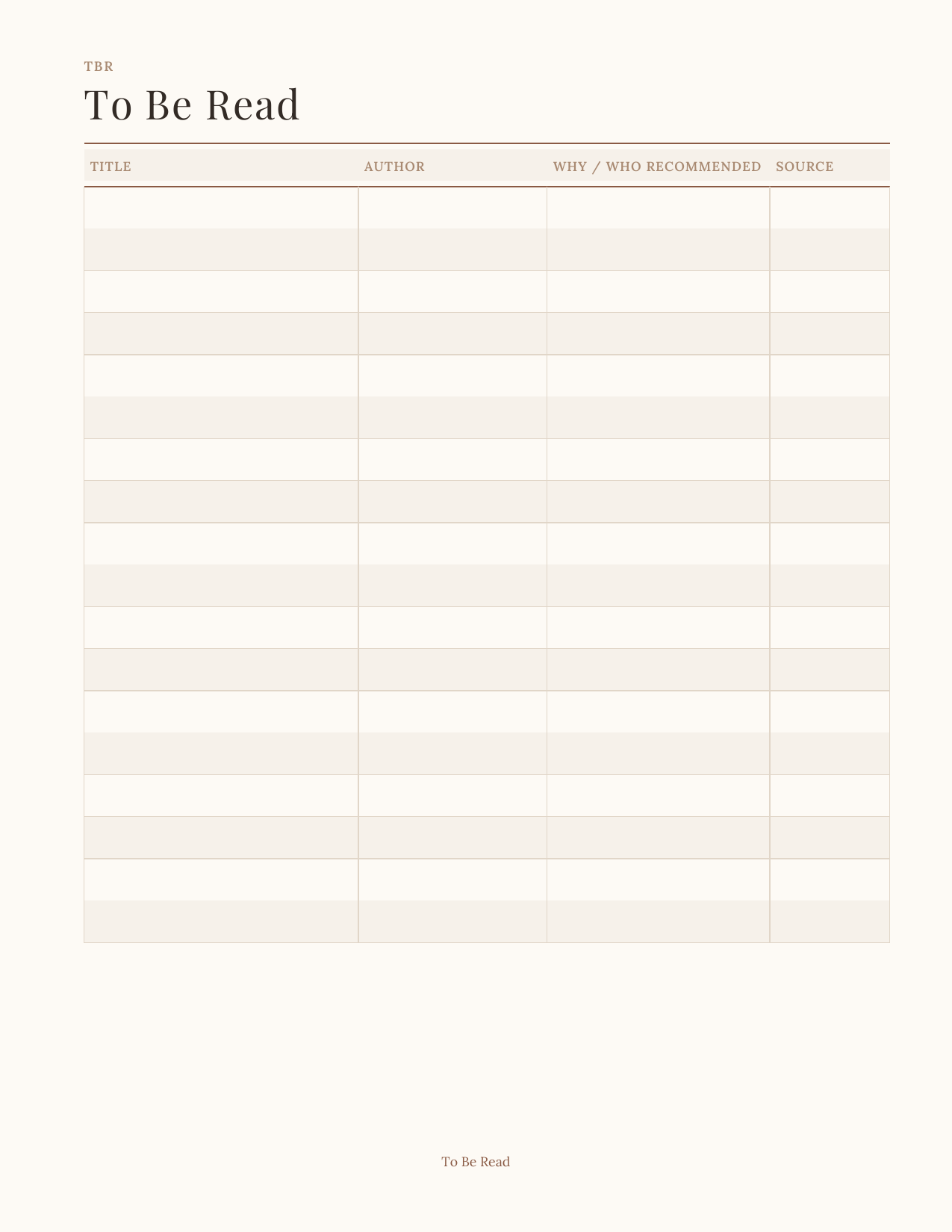 The Reader's Planner 2027 — sample page 3