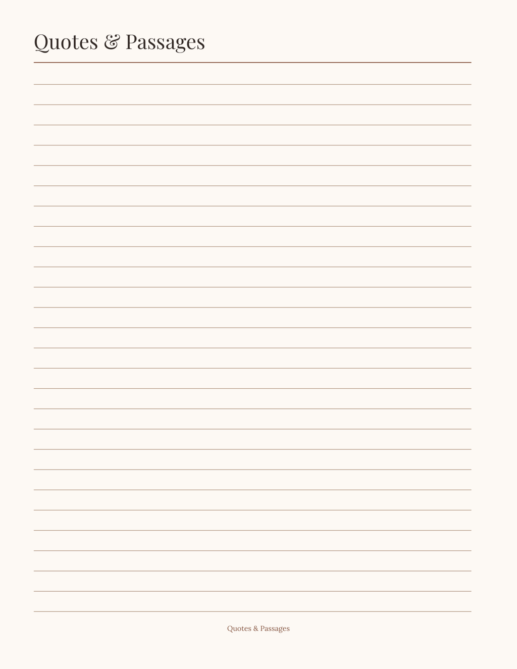 The Reader's Planner 2027 — sample page 8