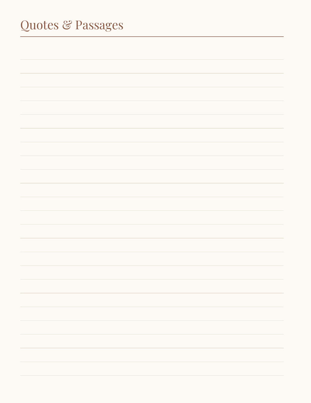 The Reader's Planner 2027 — sample page 8