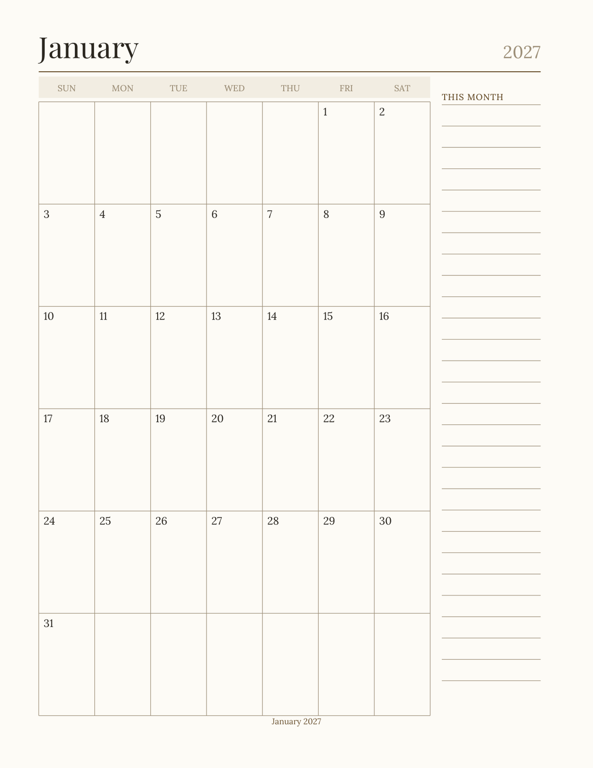 The Tabletop Campaign Journal 2027 — sample page 6